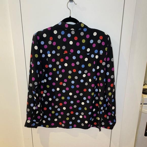 ALFRED DUNNER Vintage Multicoloured Polka Dots Shirt/Blouse - Picture 2 of 6